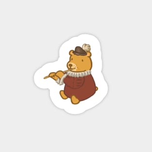 Maurice The Bear - Baroque Flute Magnet