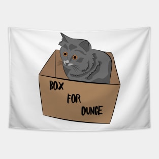 Cat in a Box Tapestry