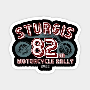 82nd Sturgis Motorcycle Rally 2022 in red Magnet