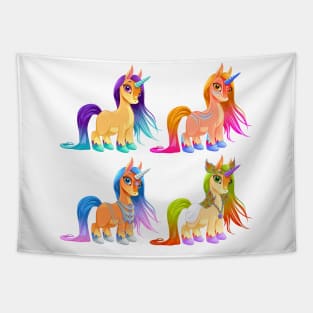 Baby unicorns for freedom and magic Tapestry