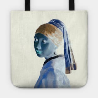 Girl with a Pearl Earring Interactive Negative Filter By Red&Blue Tote