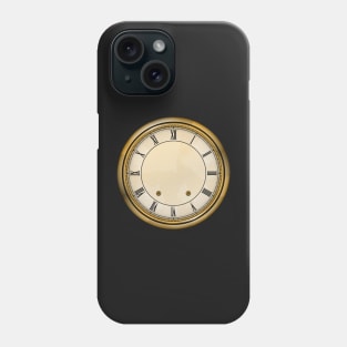 Antique clock with Roman numerals Phone Case