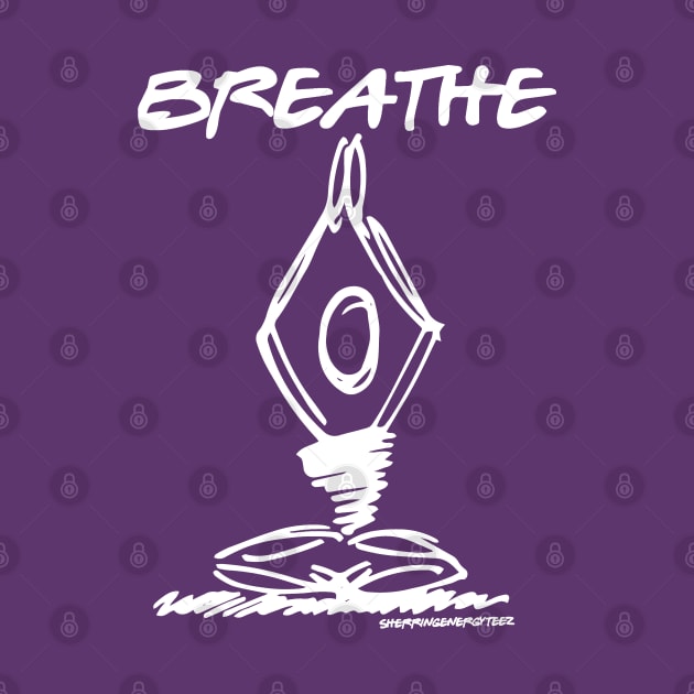 Breathe Yoga Pose v3 by SherringenergyTeez