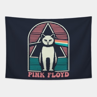 Pink Floyd Cat // 80s Music Fan Art Tapestry