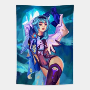 Eula Lawrence Genshin Impact Anime Fan art Tapestry