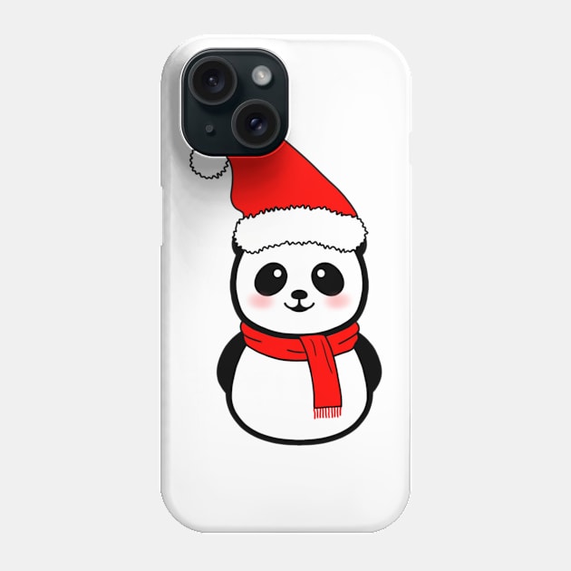 Panda snowman Phone Case by Morishasha