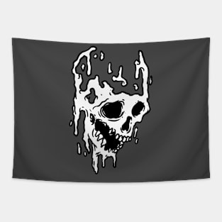 melting skull Tapestry