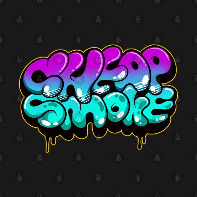 cheap smoke graffiti art by Behold Design Supply