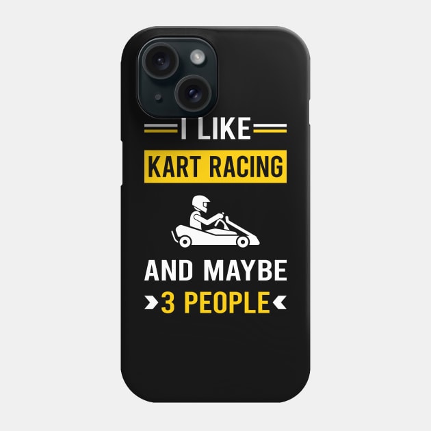 3 People Kart Racing Karting Go Kart Phone Case by Good Day