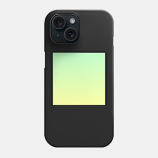 Green-yellow pastel ombre gradient Phone Case