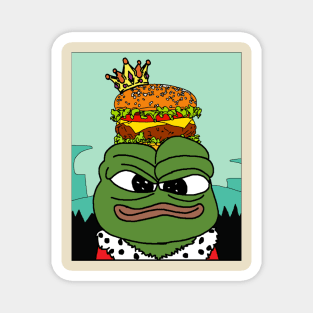 The Burger Lord, King of Sandwiches Magnet