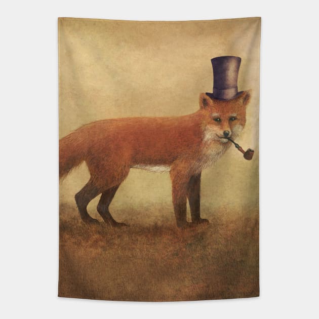 Crazy Like a Fox Tapestry by Terry Fan