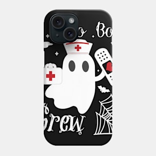 Boo Boo Crew Funny Ghost Nurse Halloween Costume Phone Case