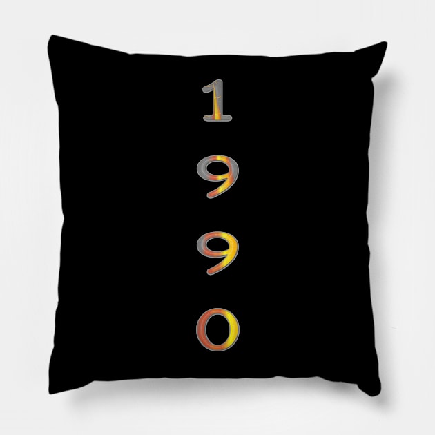 Année 1990 Pillow by Cartsandra B