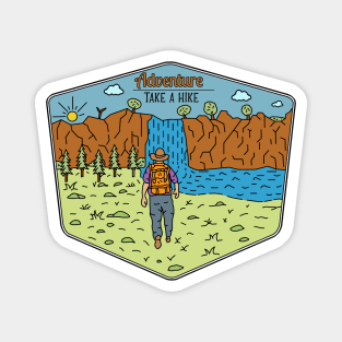 Adventure Take a hike Magnet