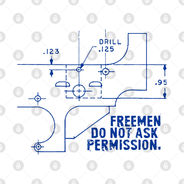 3rd Hole Freemen Dont Ask Permission Ar15 T Shirt Teepublic