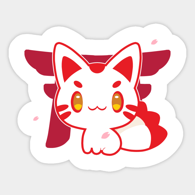 Kitsune Sticker