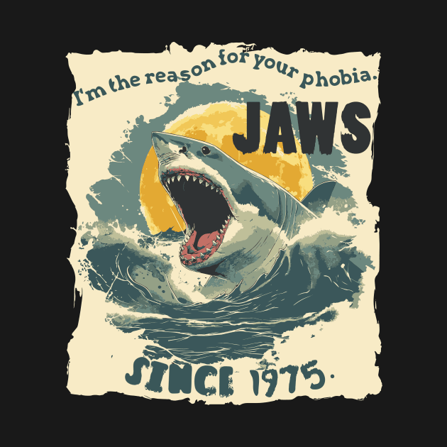 GREAT WHITE SHARK，JAWS BITE T-SHIRT 05 by ToddT