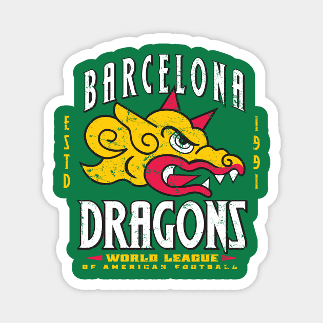 Barcelona Dragons Magnet by MindsparkCreative