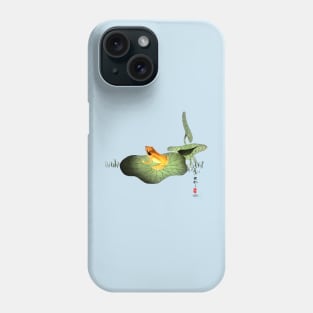 Yellow Frog on Lotus Leaf Phone Case