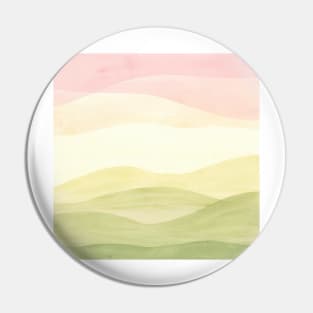 Abstract pink and green landscape 2 Pin