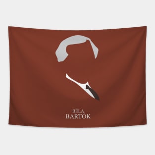 Béla Bartók - Minimalist Portrait Tapestry