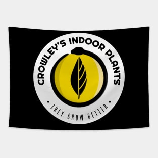 Crowley's Indoor Plants logo - White BG Tapestry