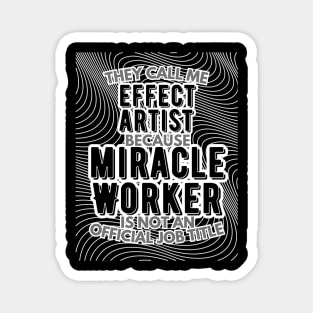 They call me Effect Artist because Miracle Worker is not an official job title | VFX | 3D Animator | CGI | Animation | Artist Magnet