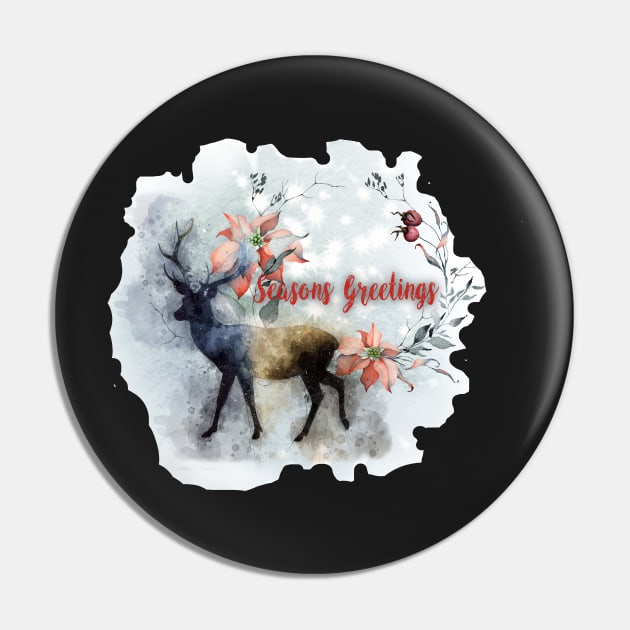 Seasons Greetings Pin by incarnations