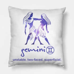 Flawed Gemini Pillow