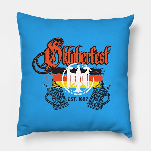 Oktoberfest 1887 Pillow by silvercloud