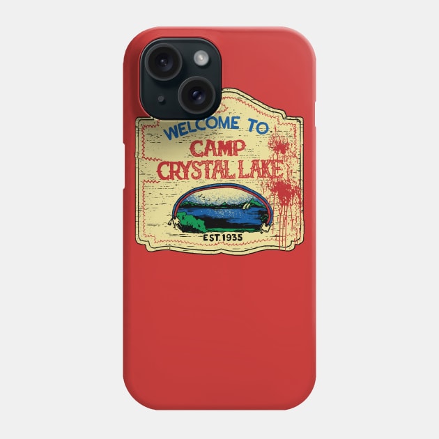 Welcome to Camp Crystal Lake Phone Case by BackintheDayShirts