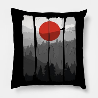 Japanese Sunrise Pillow