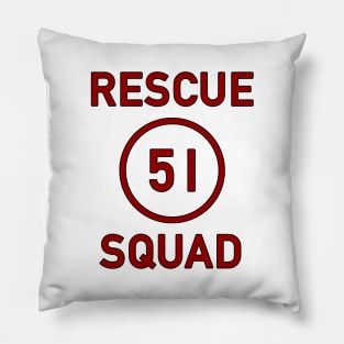 Squad 51 Badge Pillow