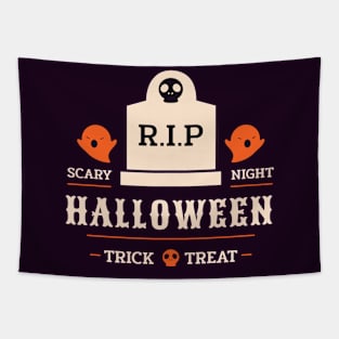 RIP - Scary Night- Halloween Tapestry