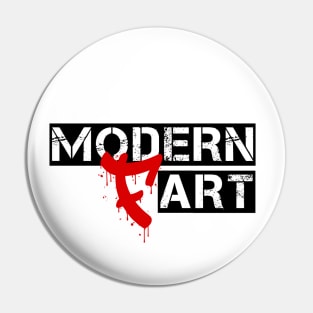 Modern (F) Art Pin