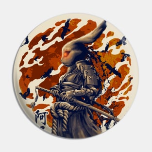 Rabbit Girl Samurai Pin