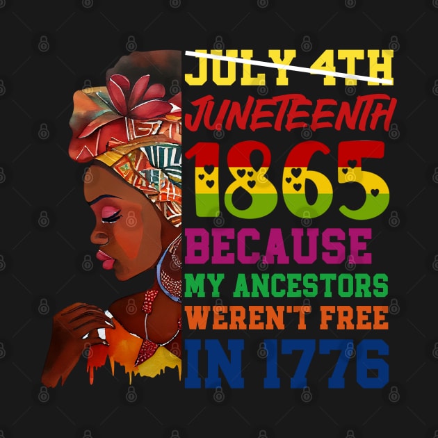 Black History Juneteenth 1865 African American Pride Melanin by Benzii-shop 