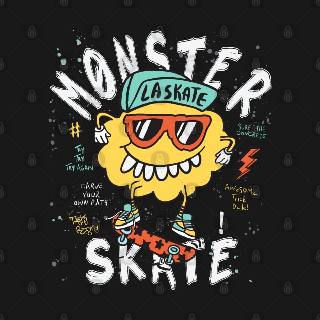 Cool Monster Skate by TomCage