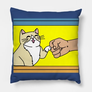 Best Retro Cat Owner Of All Time Pillow