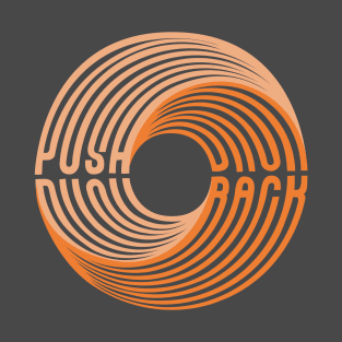 Push Back Swirl Text T-Shirt