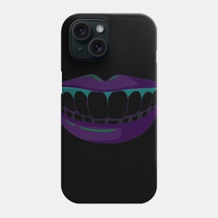 Black lips Halloween smile Vintage Gift Phone Case