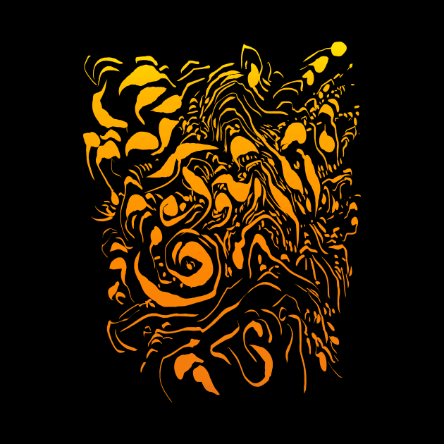 abstract flames - fire tattoo design by Nikokosmos