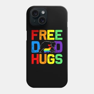 LGBTQ Bear Free Dad Hugs Proud Ally Flag Pride Phone Case