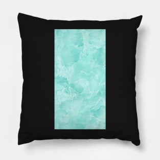 Minty Marble Pillow