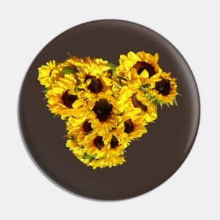 Sunflowers - Sunflower Heart Pin