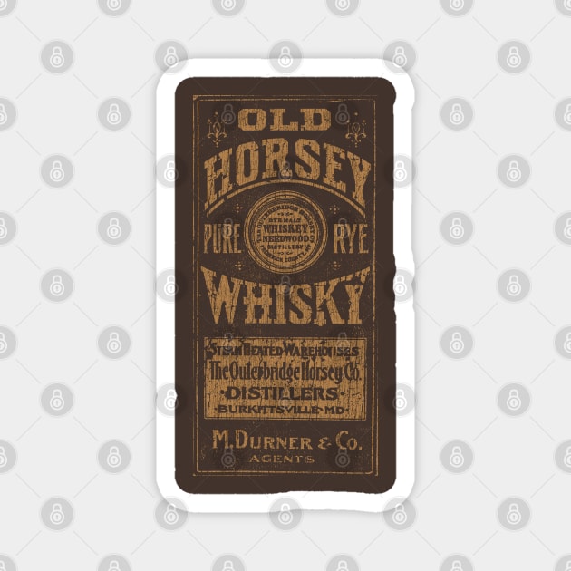 Old Horsey Rye Whisky 1839 Magnet by JCD666