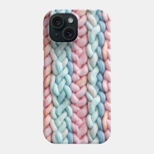 Pastel Knit Waves Phone Case