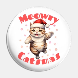 Christmas cat Pin