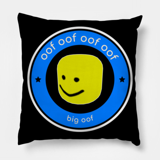 Roblox Big Head Big Oof Noob Meme Roblox Pillow Teepublic - bighead meme roblox